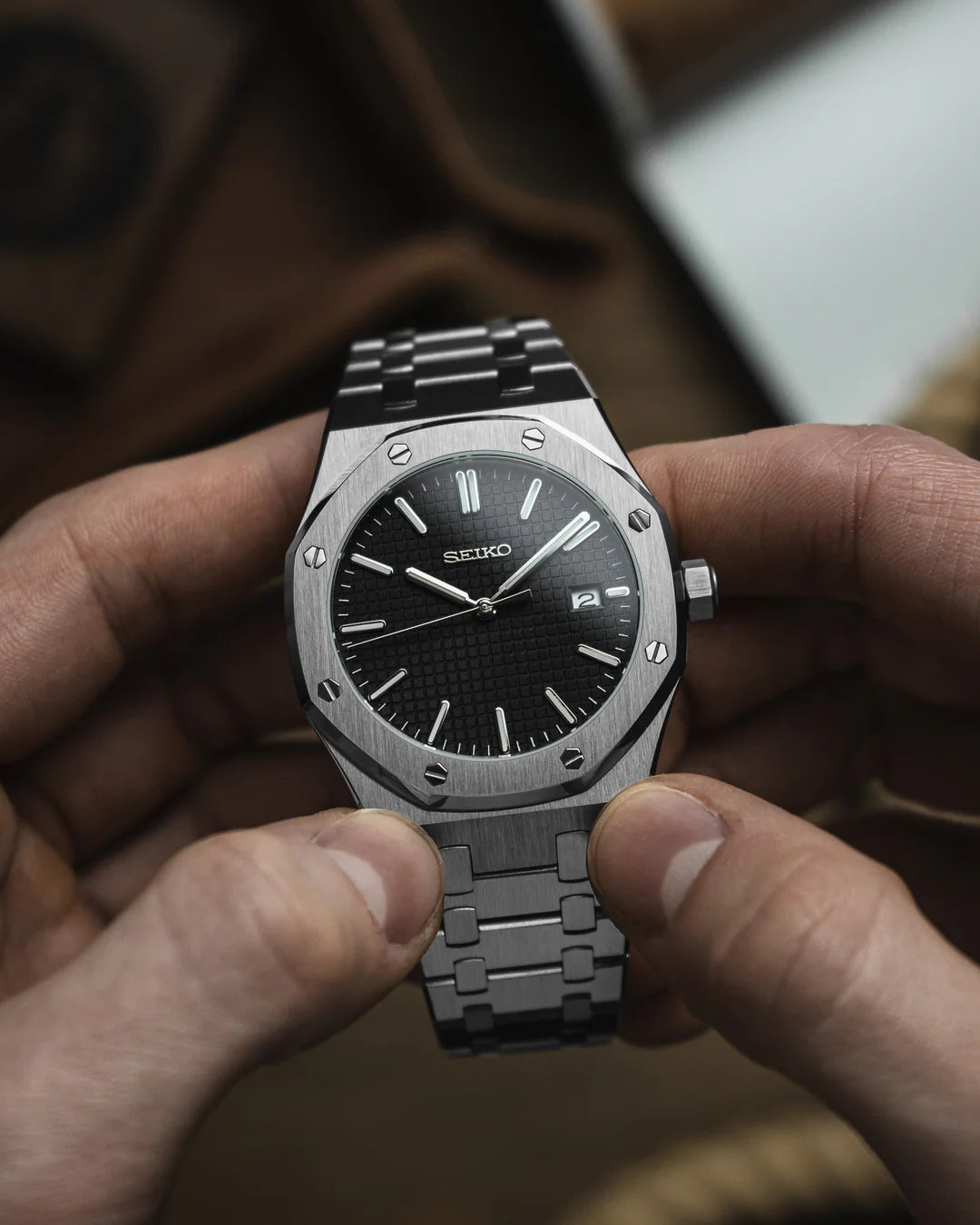 Seiko Royal Oak Mod ‘Black Dial’ 41