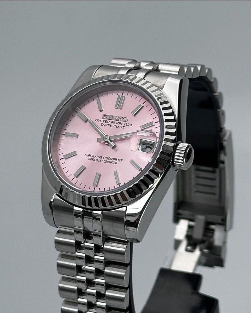 Pink Dial Seiko Datejust Mod 31/36/39