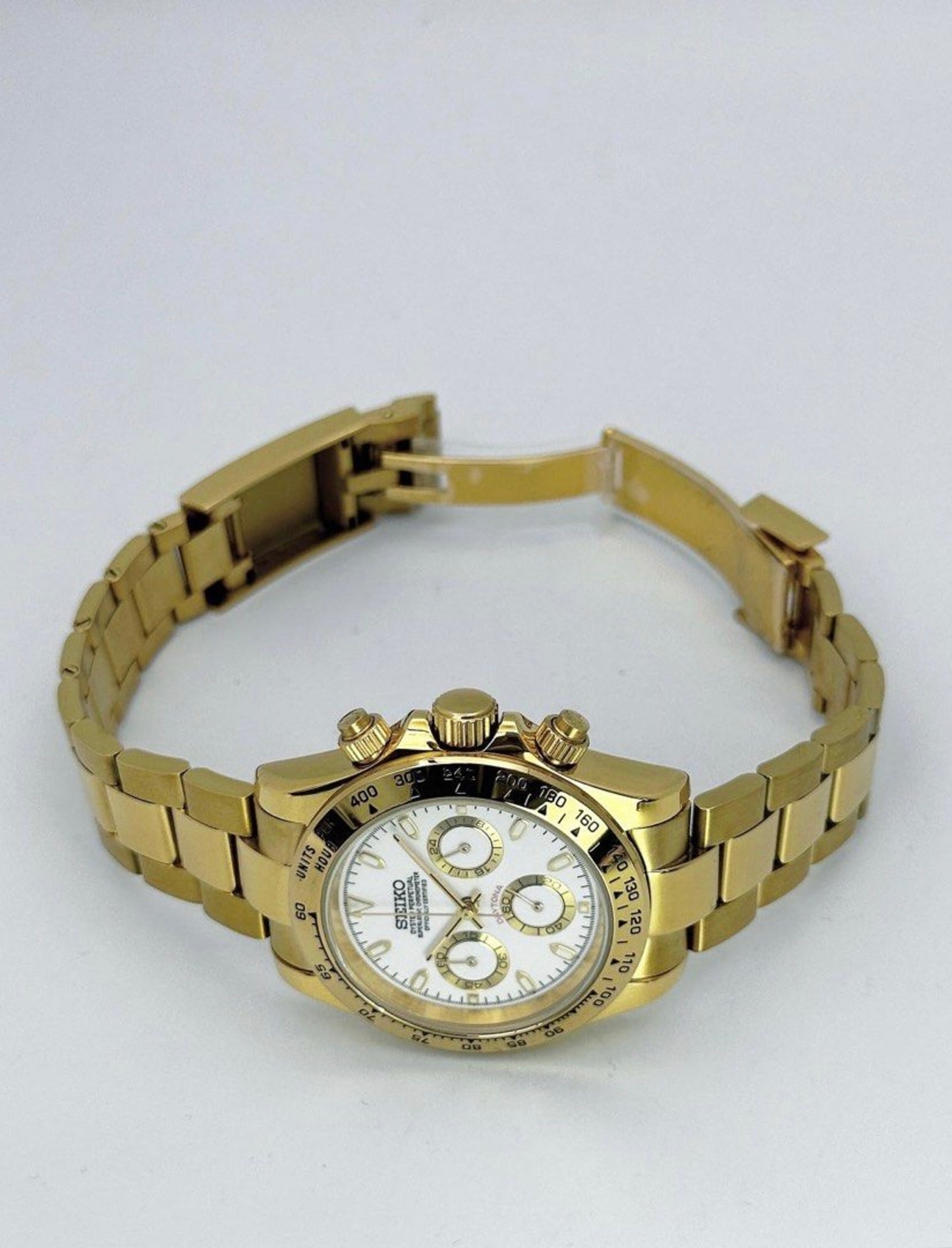 Seiko Daytona ‘Gold White Dial’ Mod 40