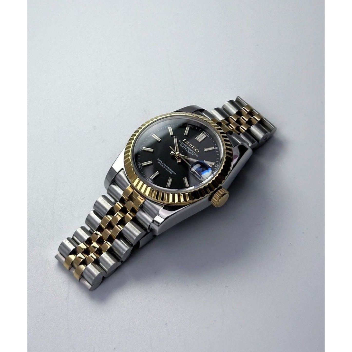 Seiko Datejust 2-Tone ‘Black Dial’ Mod 36/39