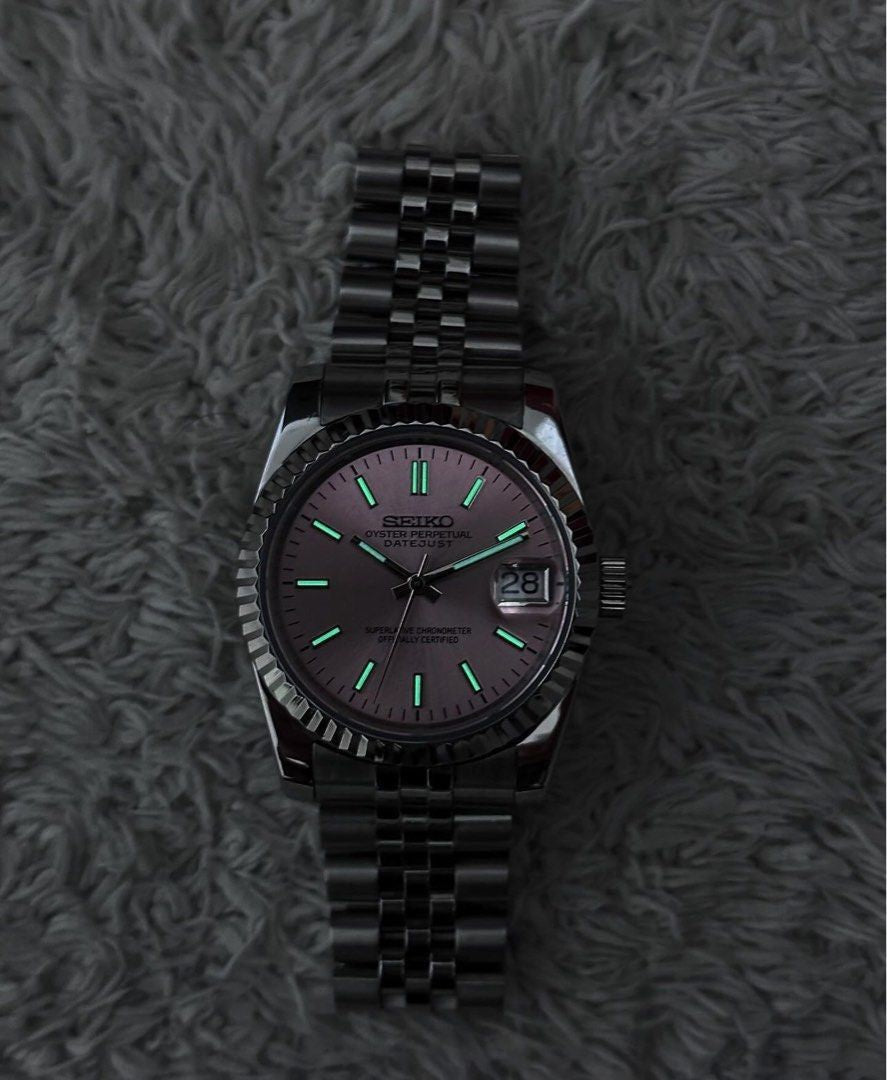 Pink Dial Seiko Datejust Mod 31/36/39