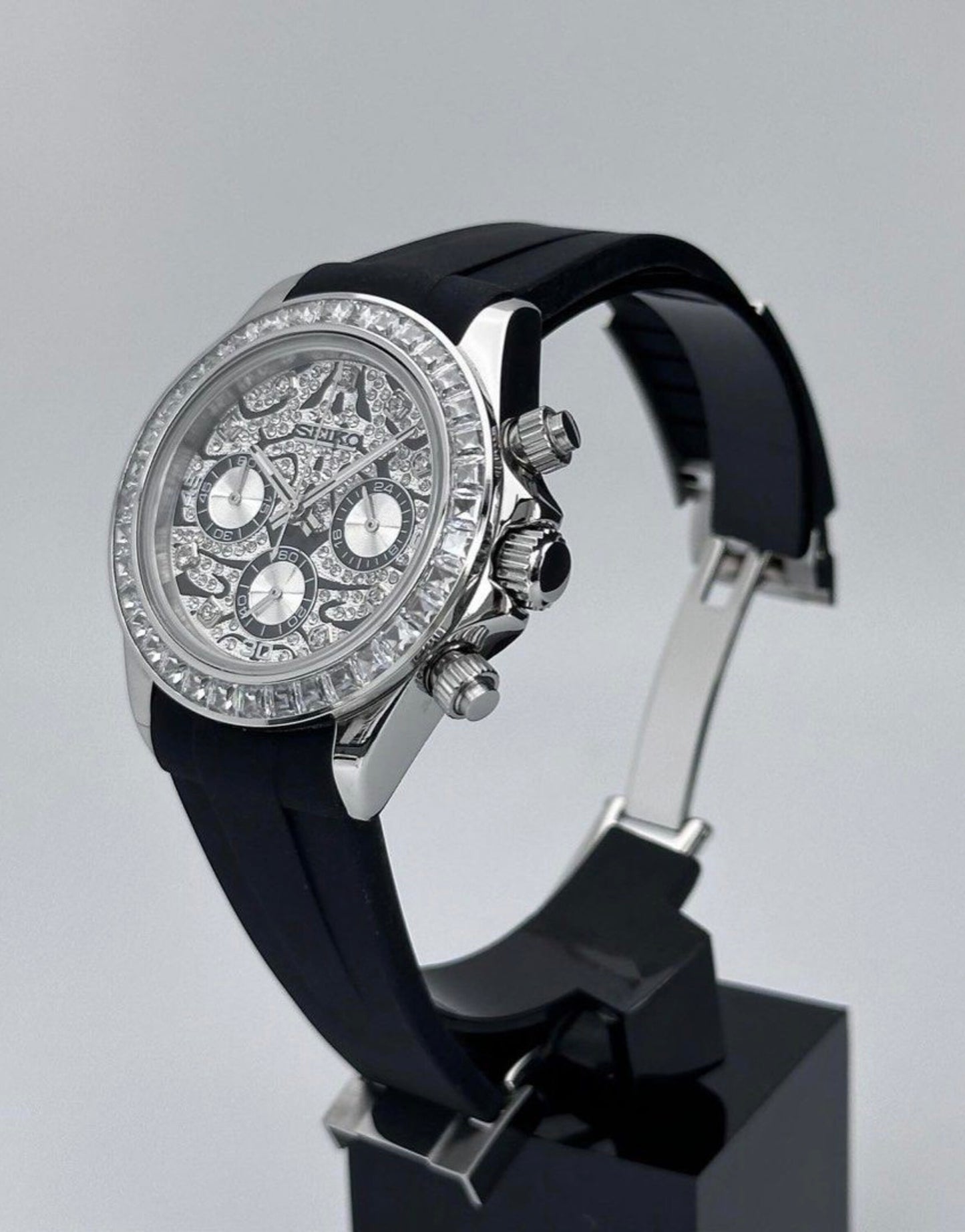 Seiko Daytona Silver ‘Eye of the Tiger’ Mod 40