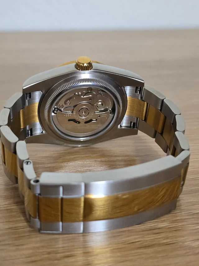 Seiko Mod Date-just ‘Wimbledon’ Gold Two-Tone 36/39 (Oyster Bracelet)