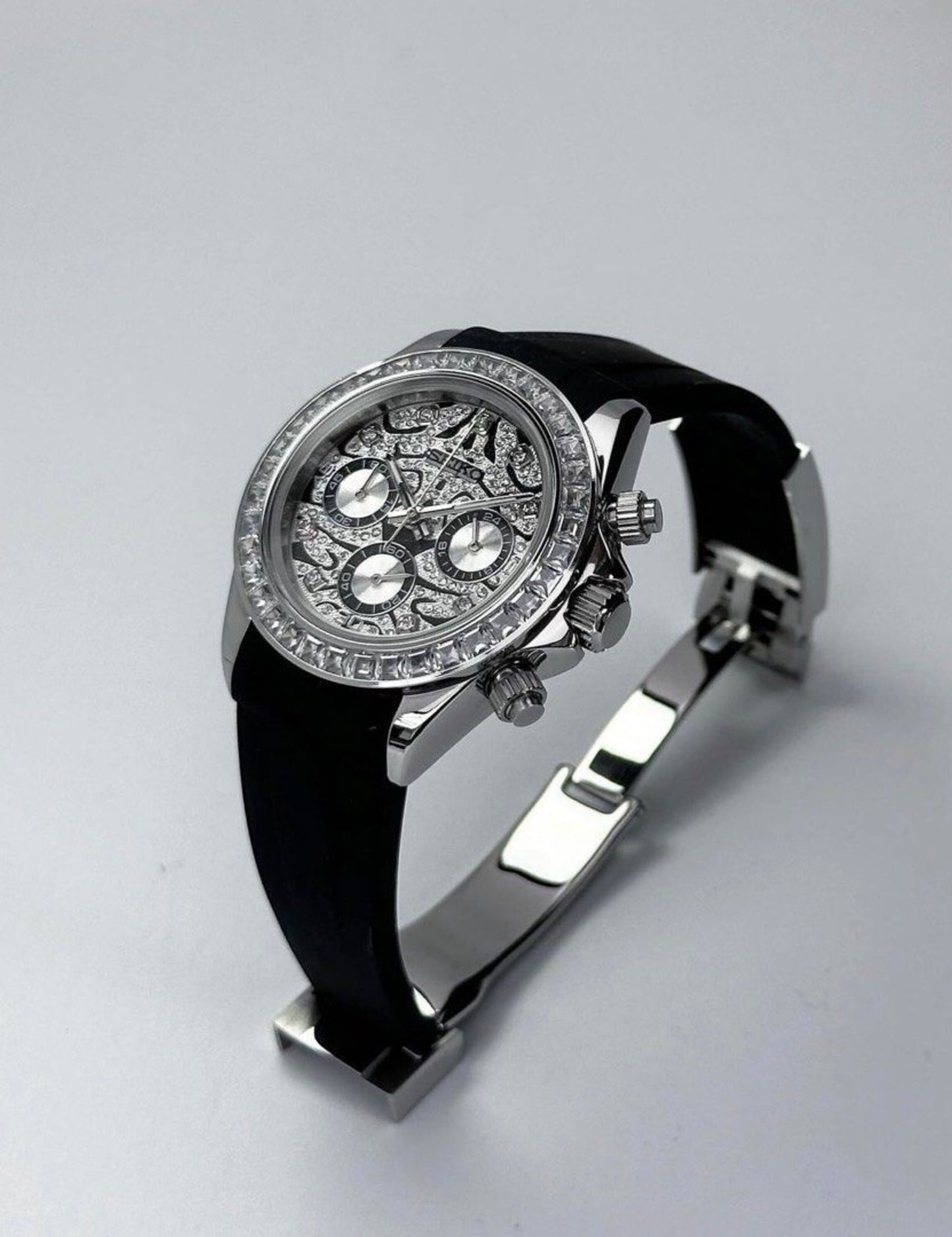 Seiko Daytona Silver ‘Eye of the Tiger’ Mod 40