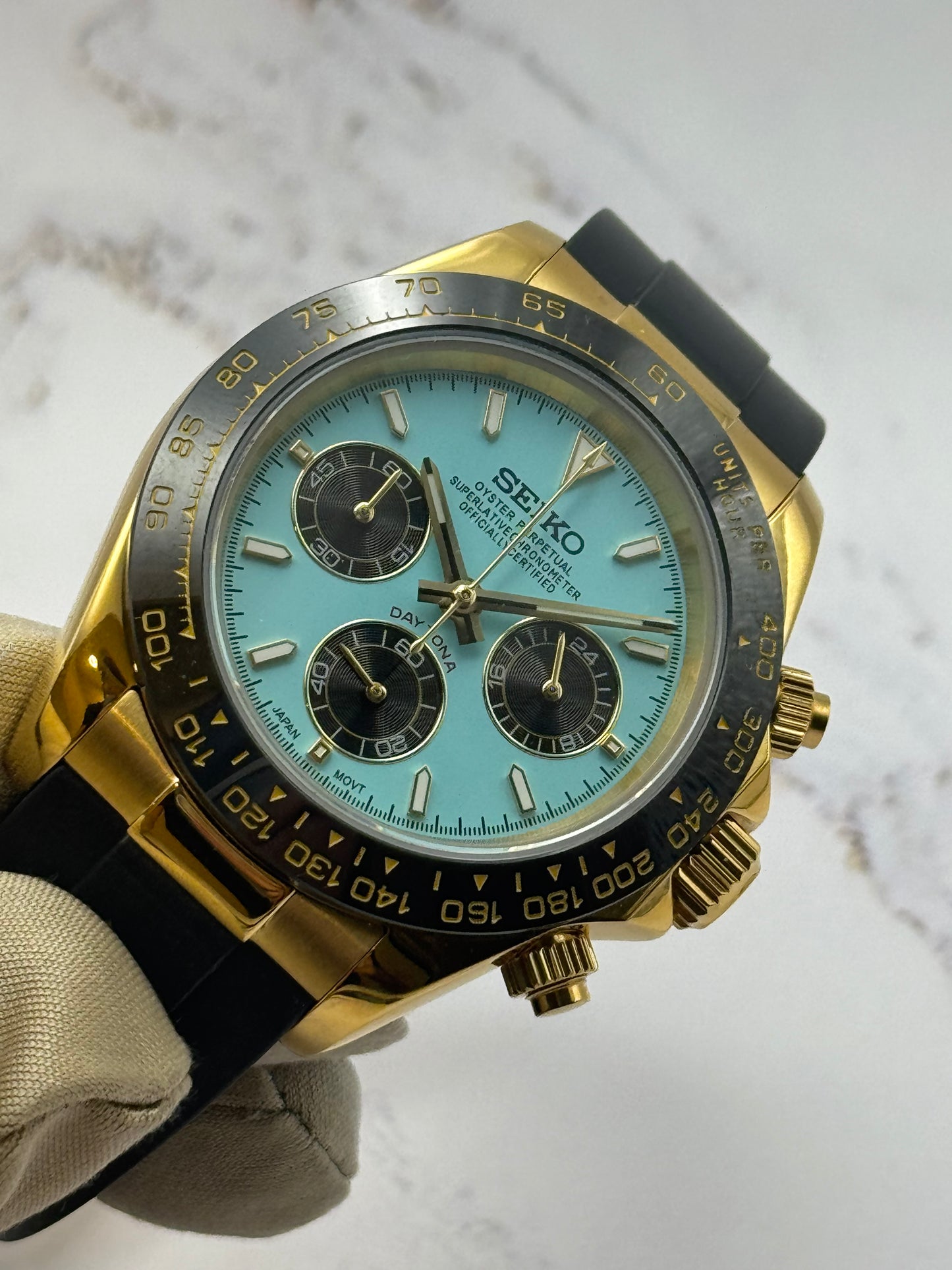 Seiko Oyster-flex Daytona ‘Blue Lacquer’ Dial