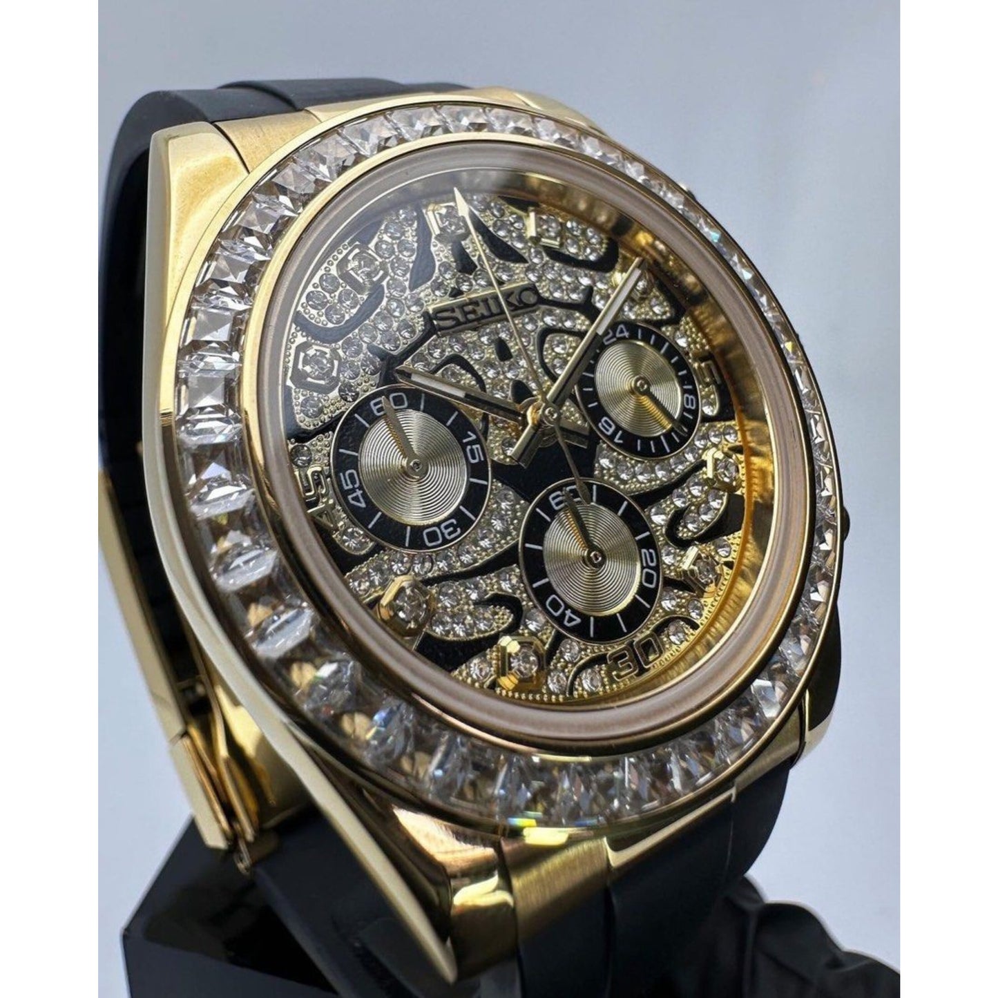 Seiko Daytona Gold ‘Eye of the Tiger’ Mod 40