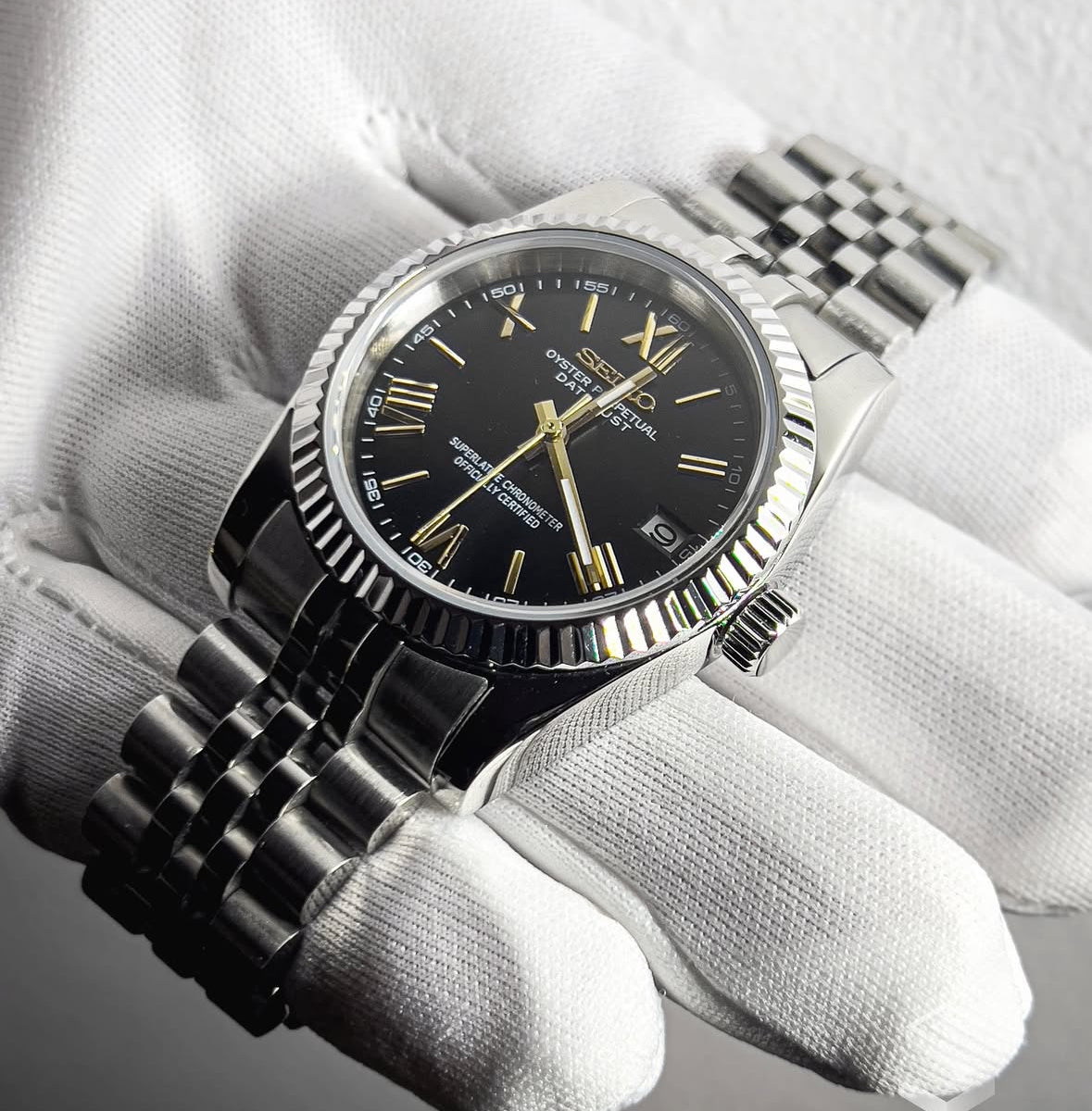 Seiko Datejust Black/Gold Dial