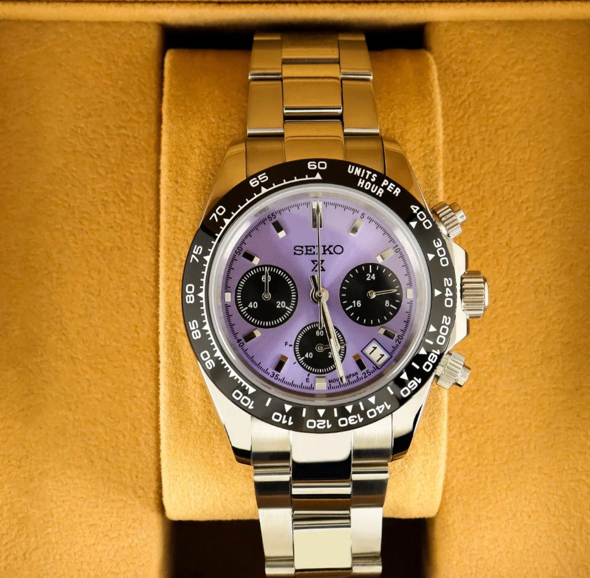 Seiko Prospex Speedtimer Mod ‘Purple Dial’ 40mm