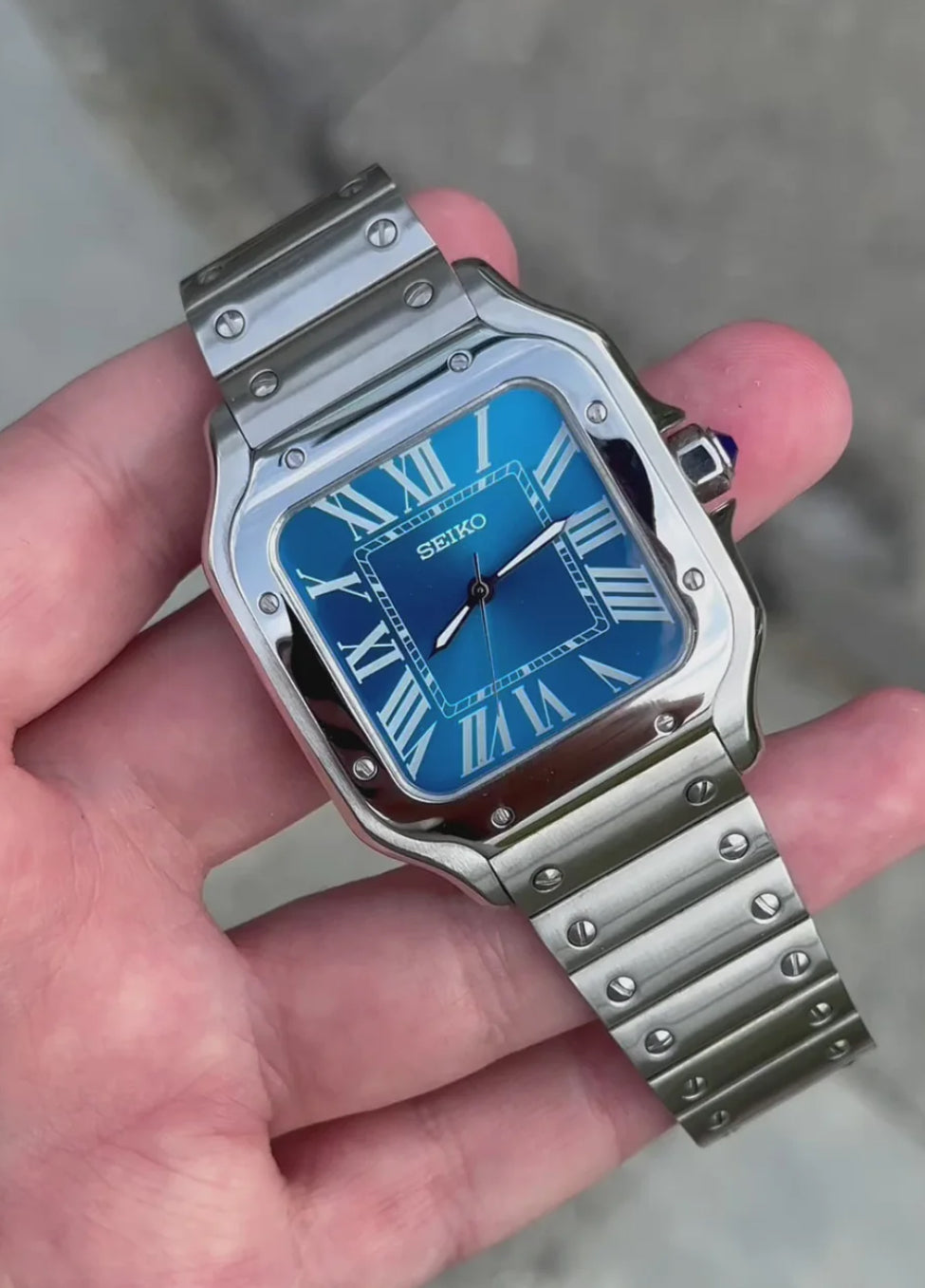 Seiko Santos Dark Blue Dial 39mm
