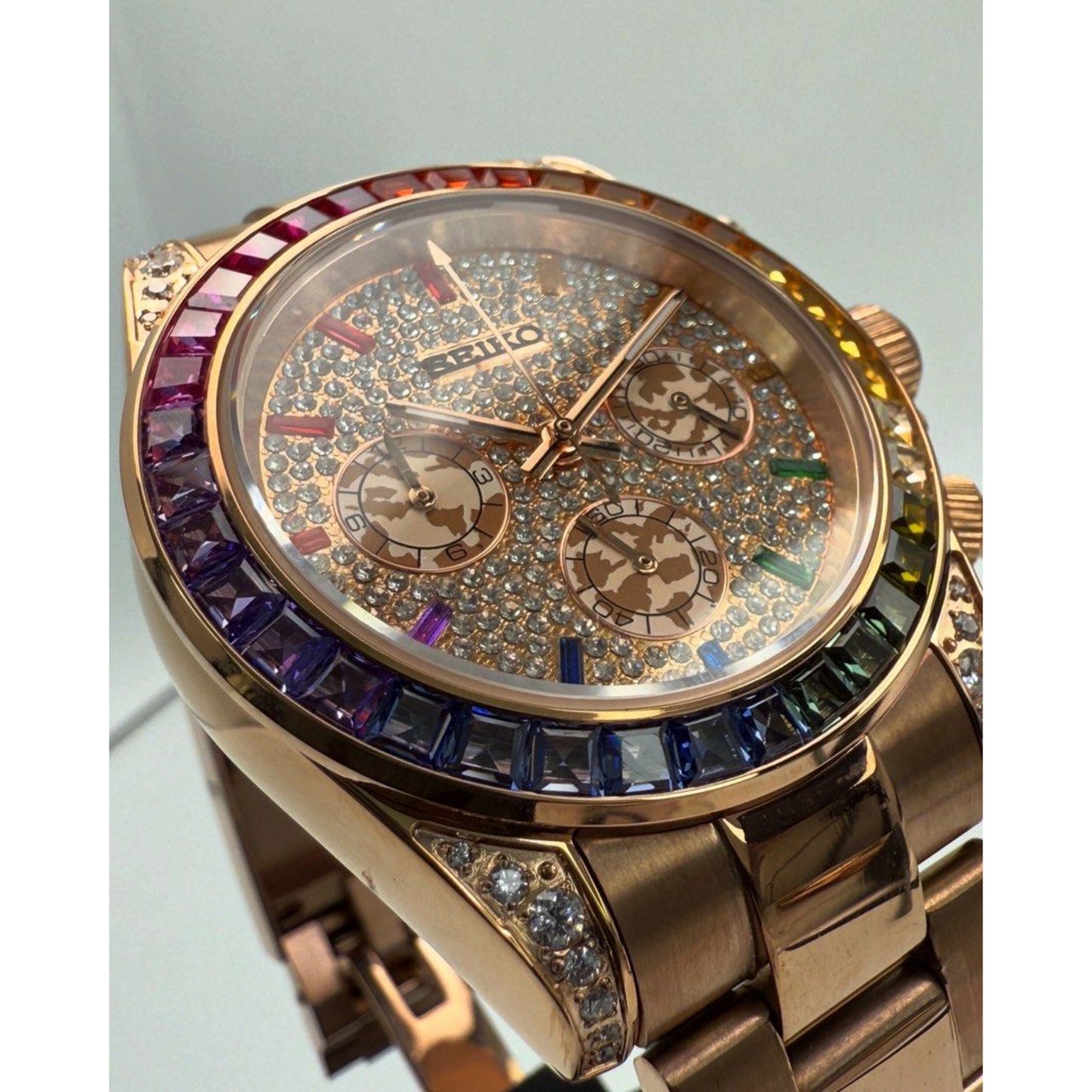 Seiko Daytona ‘Rose Gold Rainbow’ Mod 40