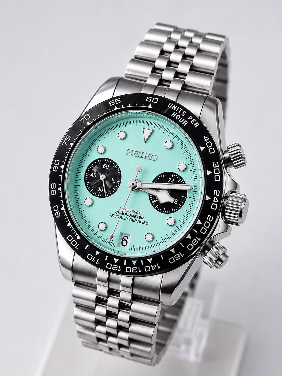 Seiko Black Bay Chronograph Mod ‘Blue Flamingo Dial’ 40