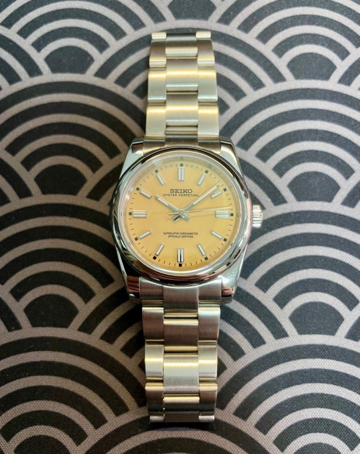 Seiko Oyster Perpetual Mod ‘Yellow Dial’ 36/39