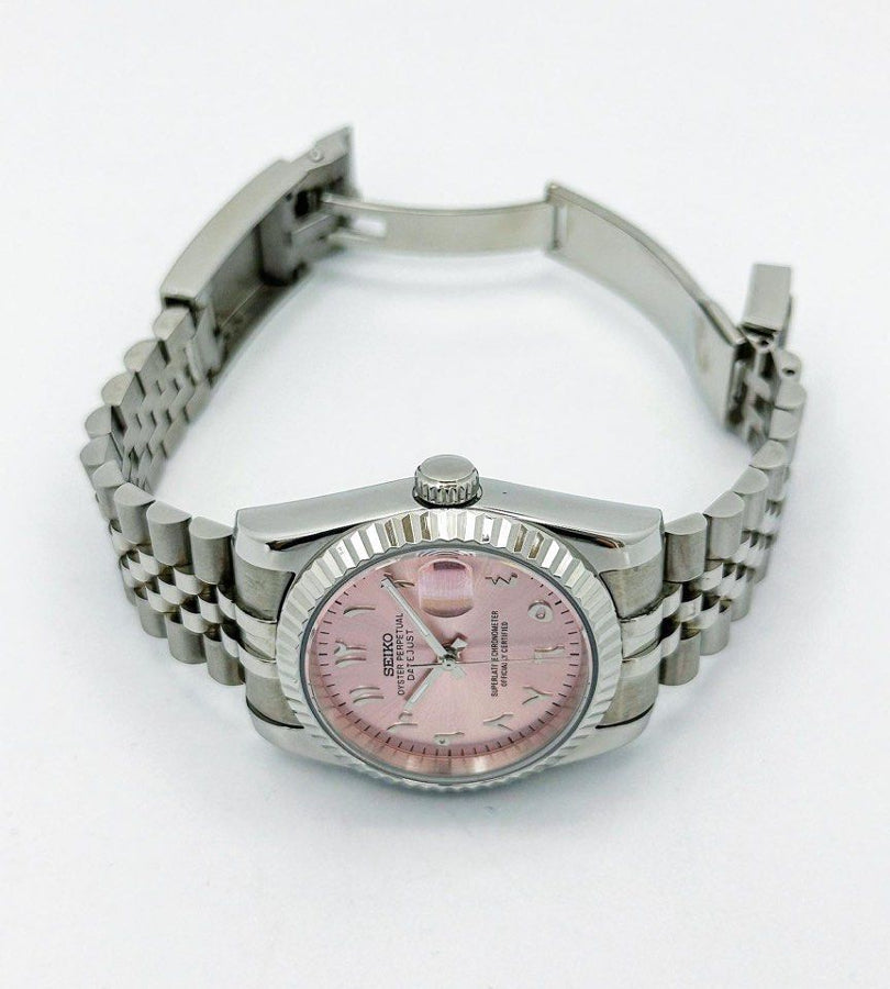 Arabic Pink Dial Ladies Seiko Datejust 36/39