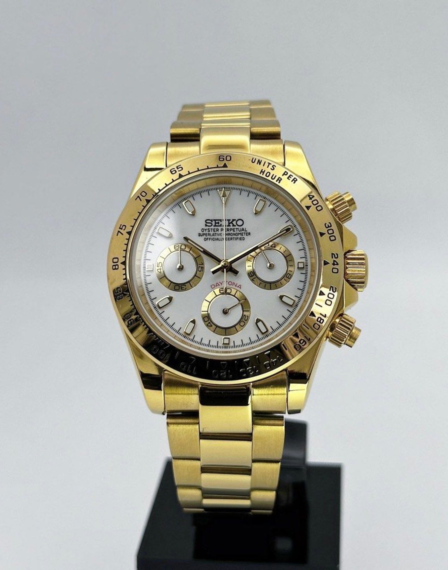Seiko Daytona ‘Gold White Dial’ Mod 40