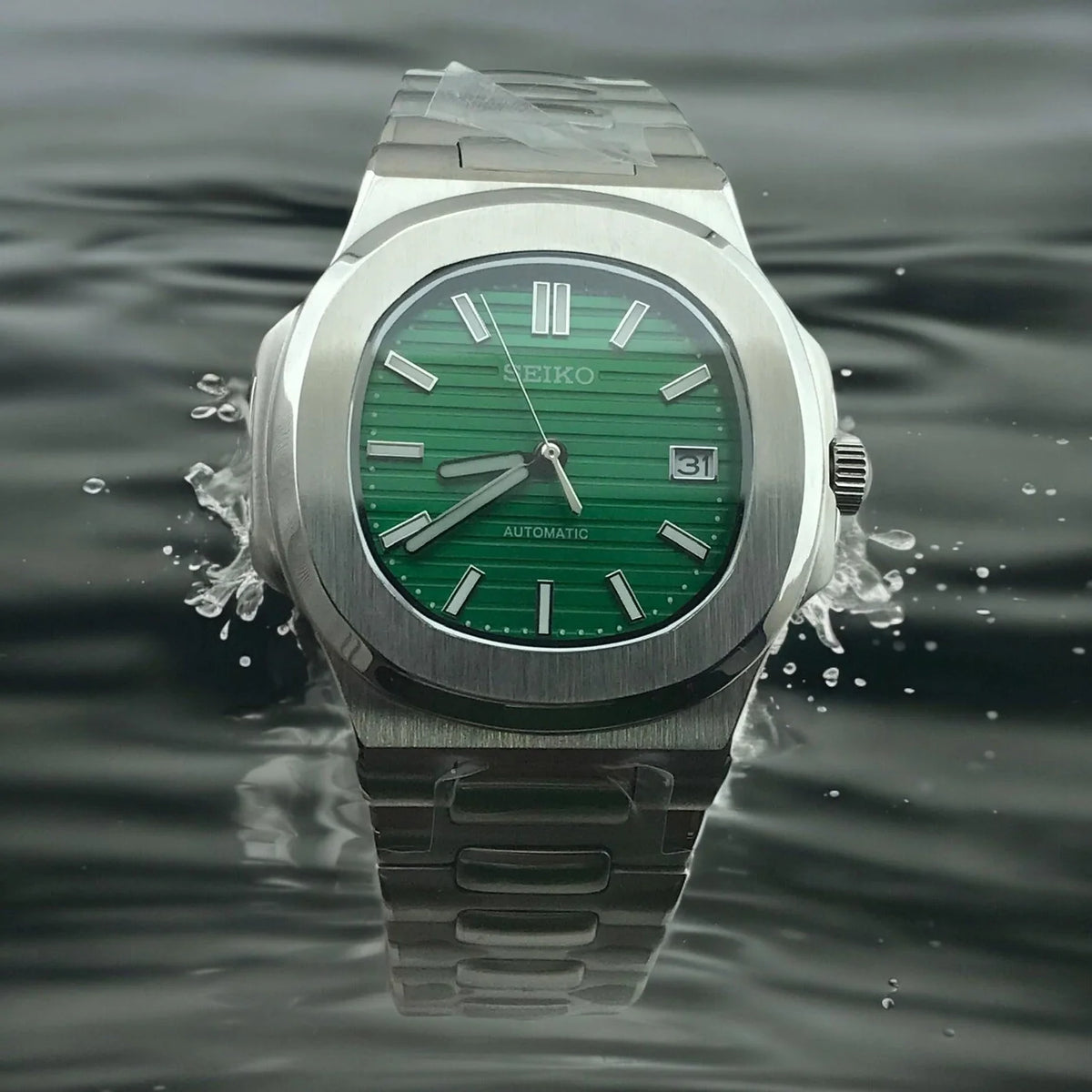 Seiko Nautilus Mod ‘Steel Green Dial’ 40
