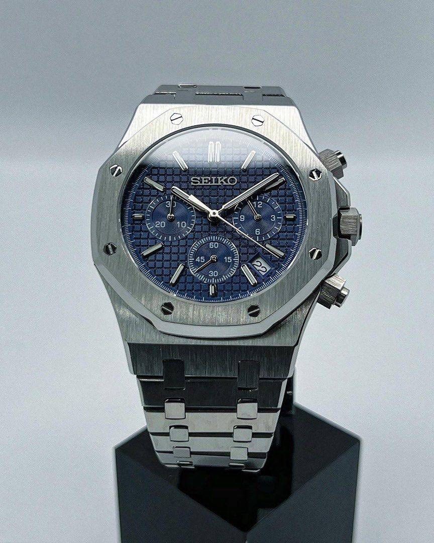 Seiko Royal Oak Mod ‘Blue Chrono’ 42