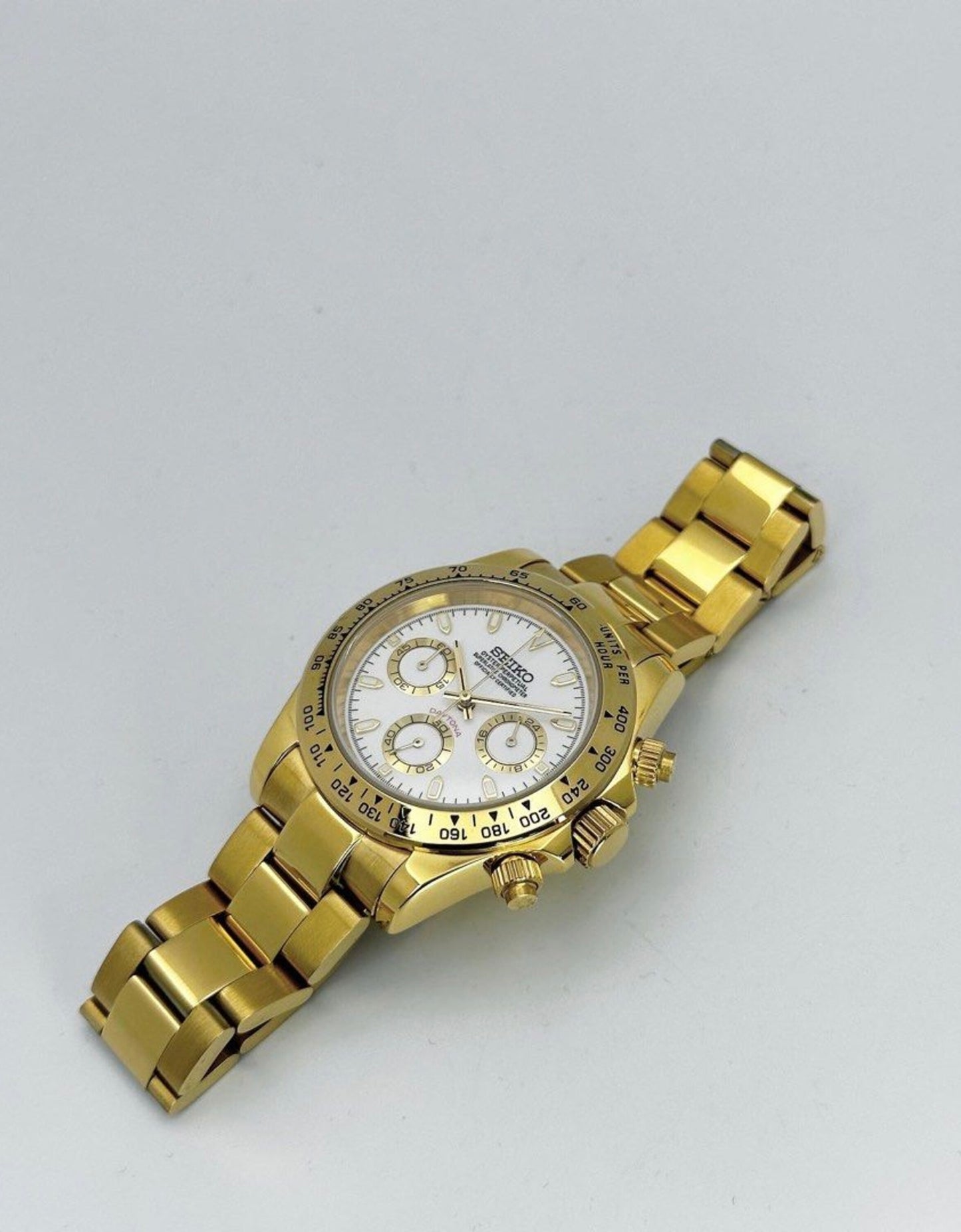 Seiko Daytona ‘Gold White Dial’ Mod 40