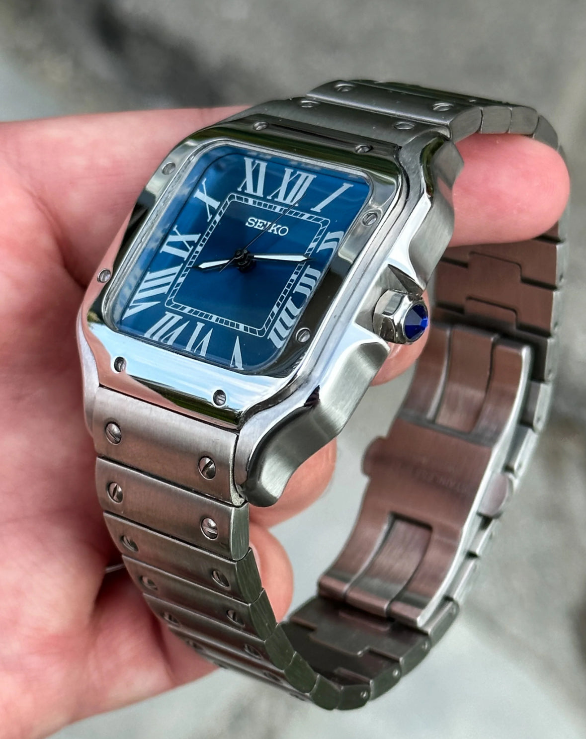 Seiko Santos Dark Blue Dial 39mm