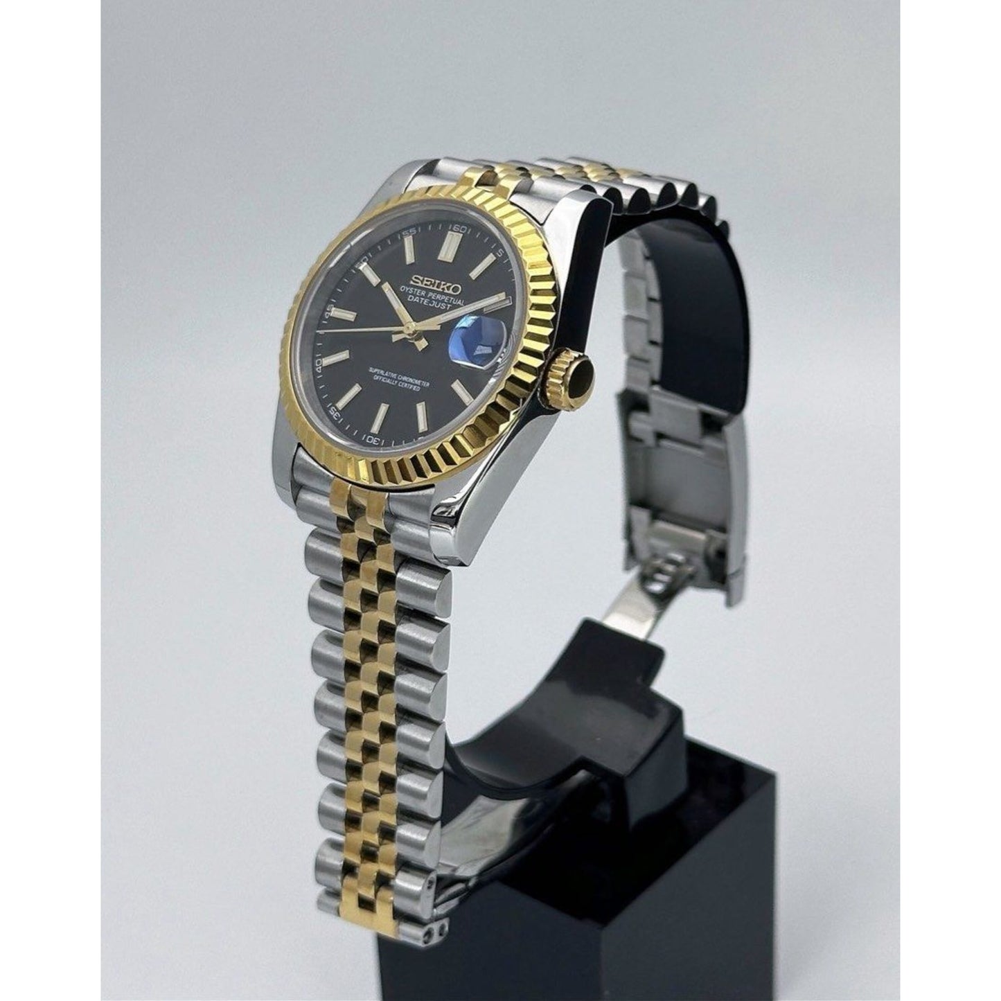 Seiko Datejust 2-Tone ‘Black Dial’ Mod 36/39