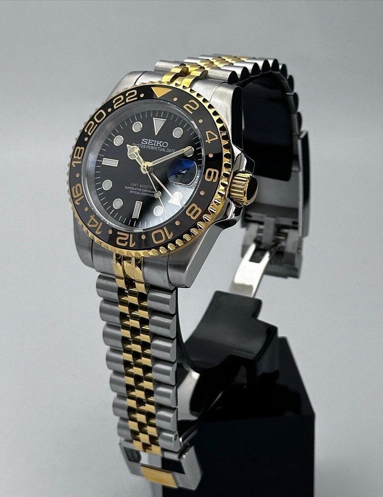 Seiko Gold Two-tone Bruce Wayne GMT-Master II Mod 40
