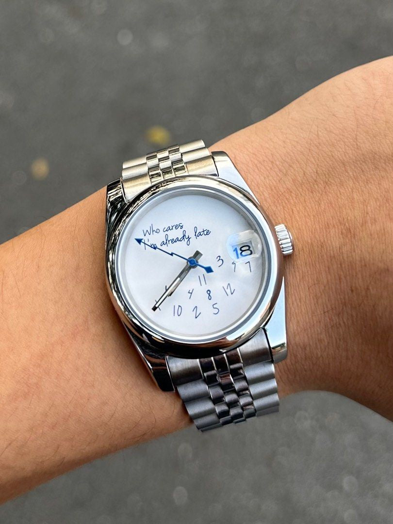 Seiko Date-just ‘Who cares i’m already late’