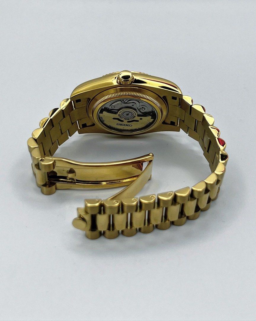 Seiko Date-just Mod Full Gold ‘Onyx Dial’ 36/39