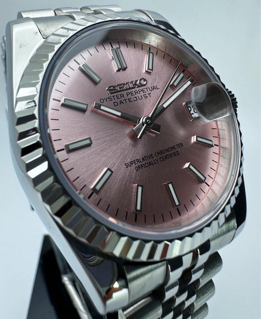 Pink Dial Seiko Datejust Mod 31/36/39