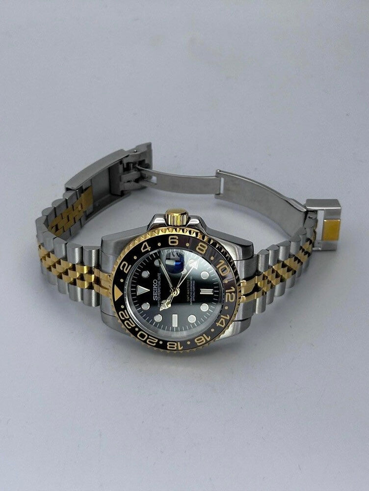 Seiko Gold Two-tone Bruce Wayne GMT-Master II Mod 40