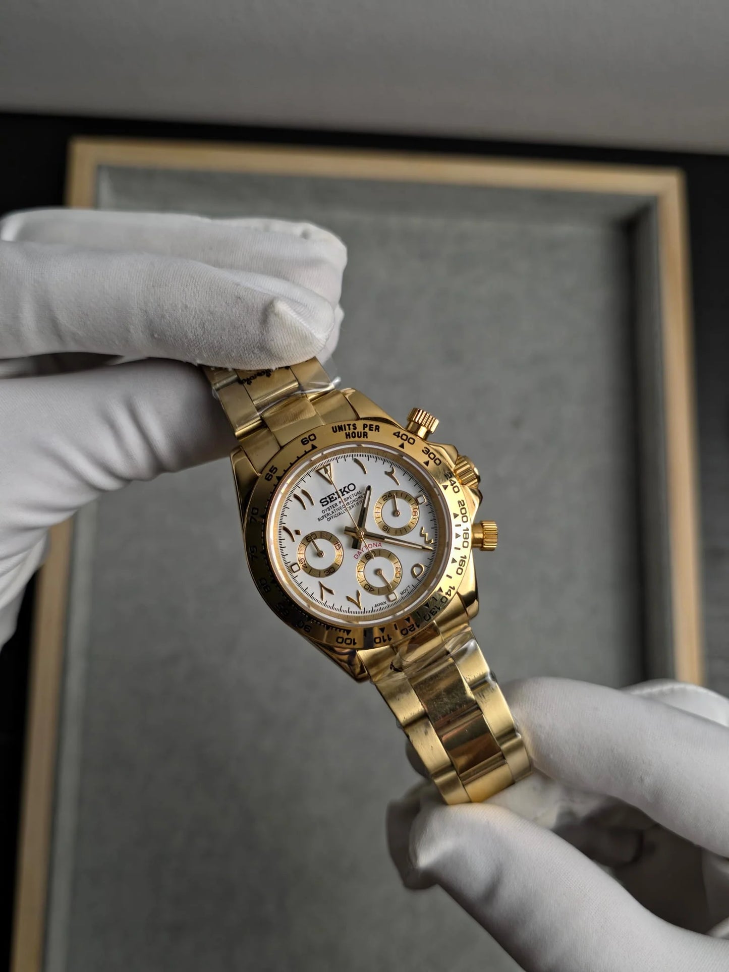 Seiko Daytona Gold ‘Arabic White Dial’ 40