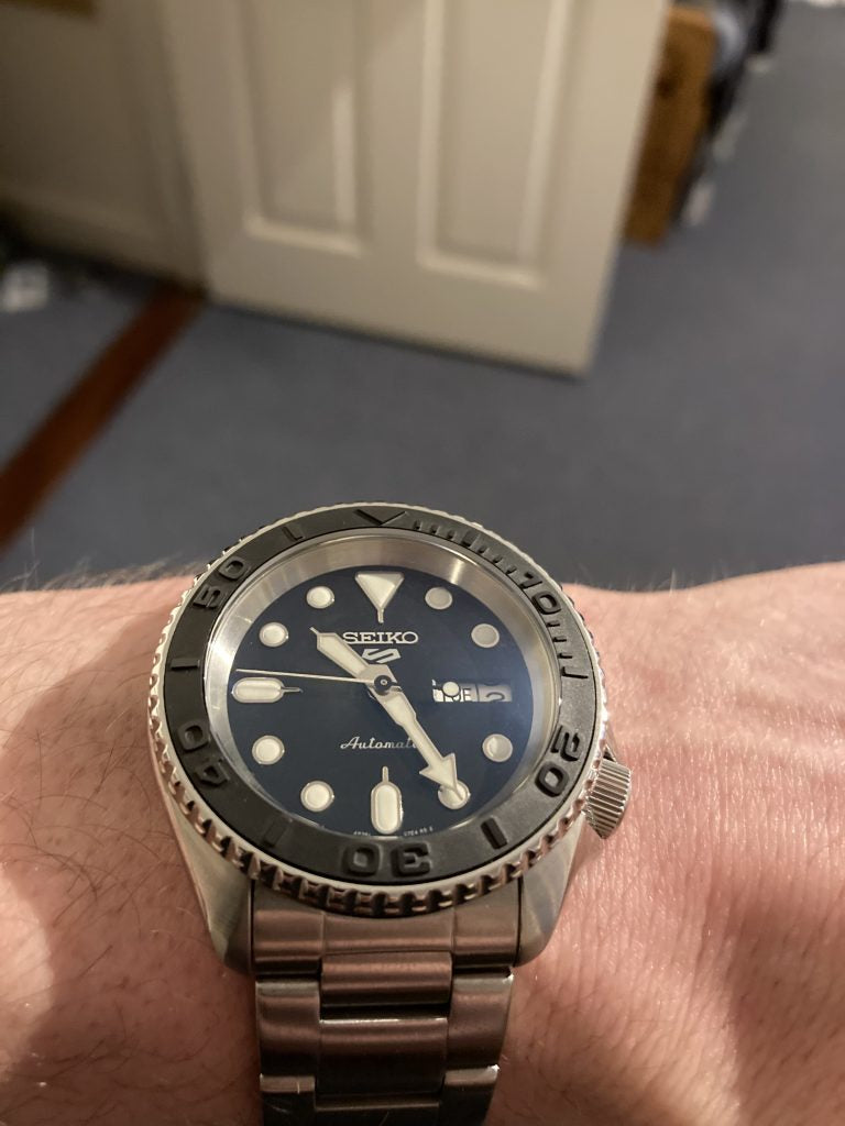 Seiko SKX Mod ‘Black dial/ Matte Black Bezel’ 41