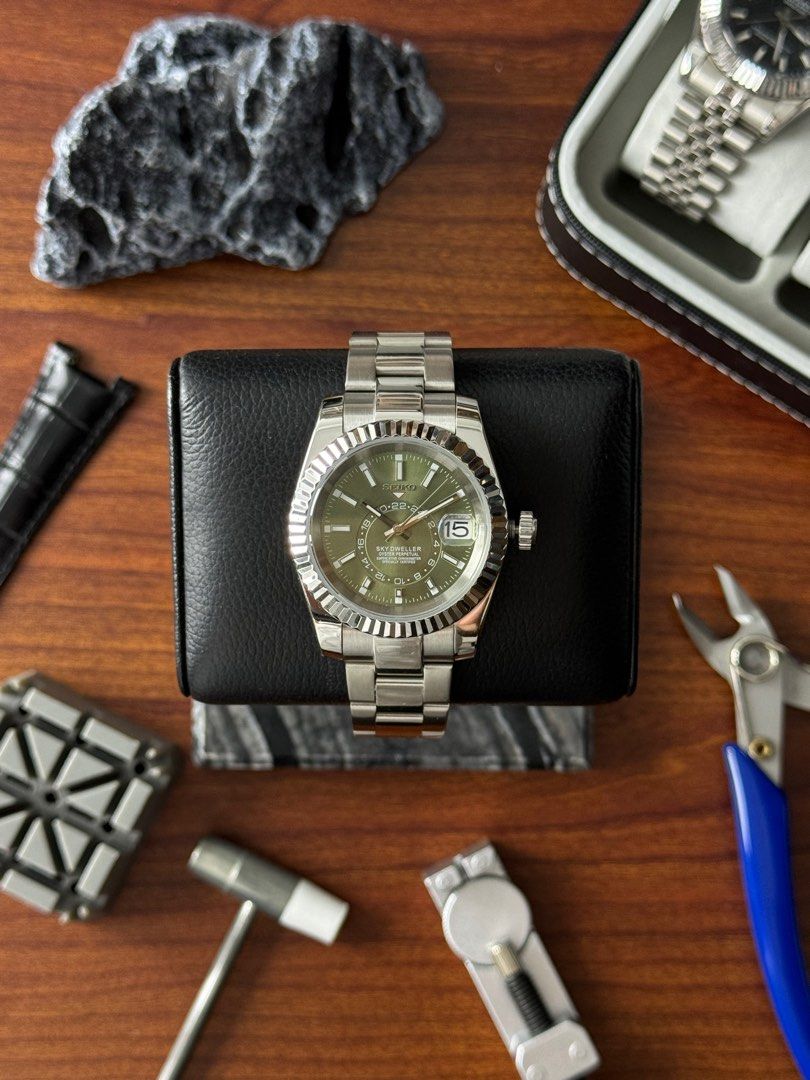 Seiko Sky-Dweller Homage Watch – Green Moss Dial, NH35, 40mm