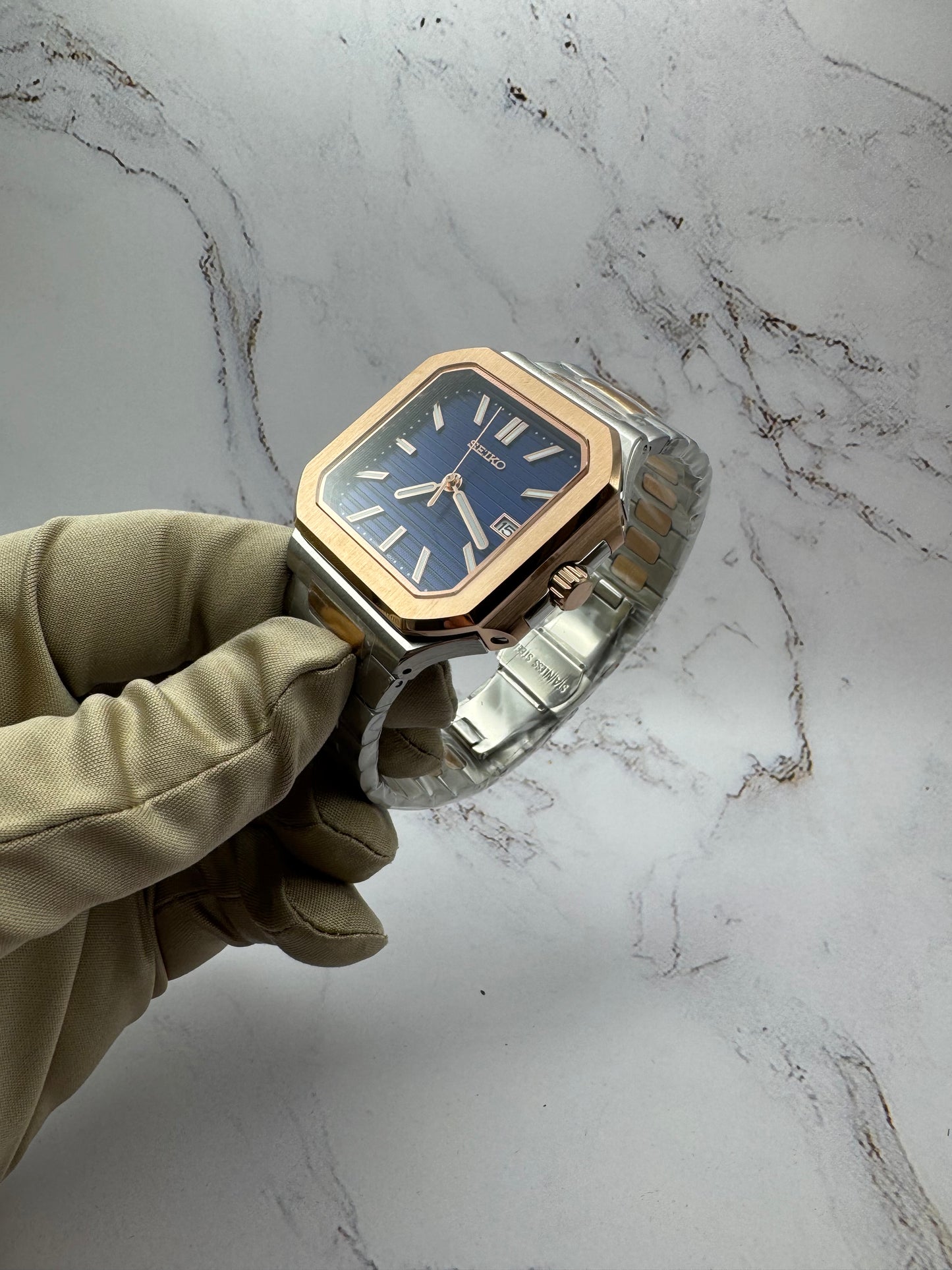 Seikonaut Cubitus Mod Two-Tone Blue dial 42mm