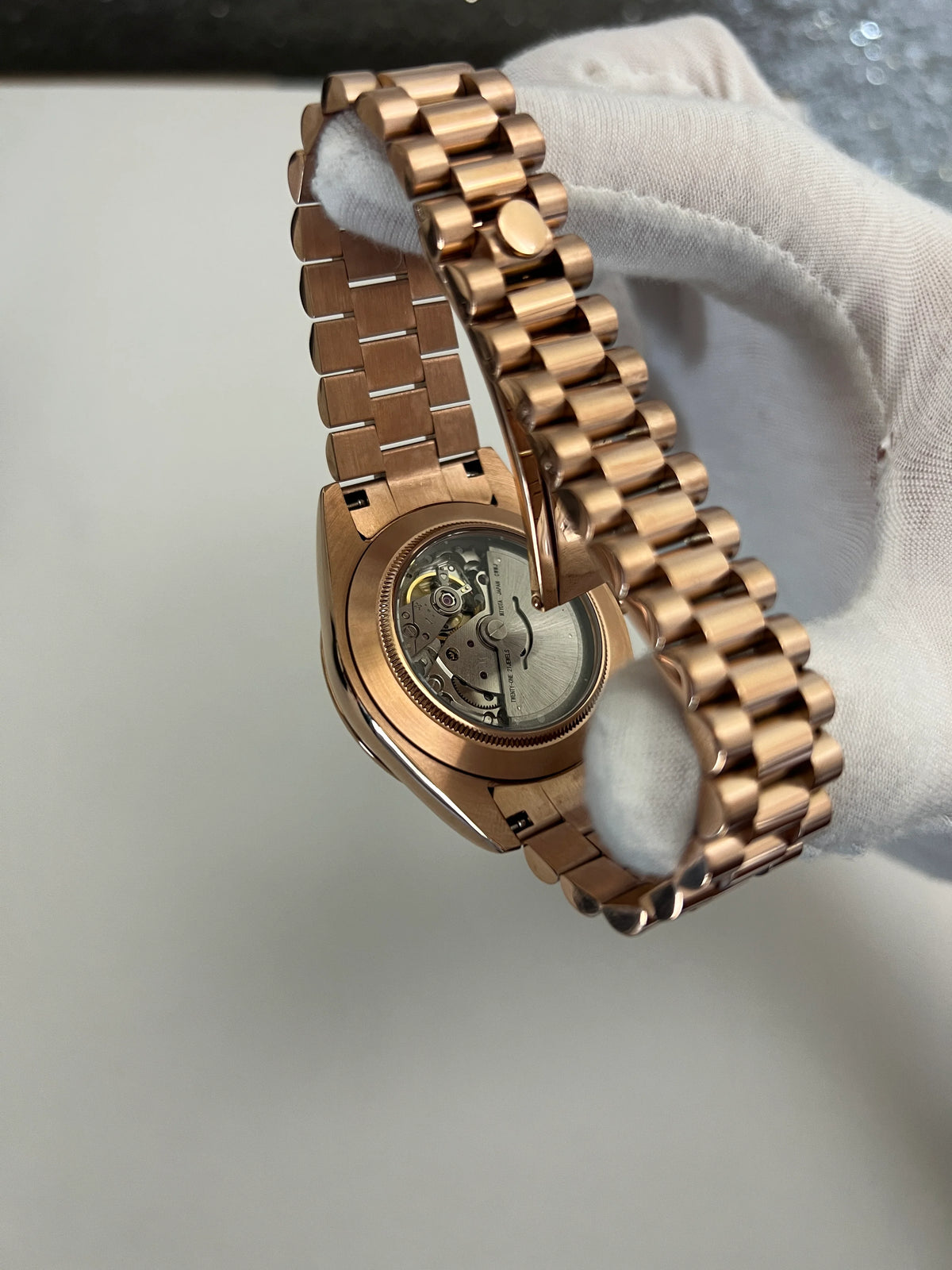 Seiko Day-date Mod ‘Rose Gold Black Dial‘ 36/39