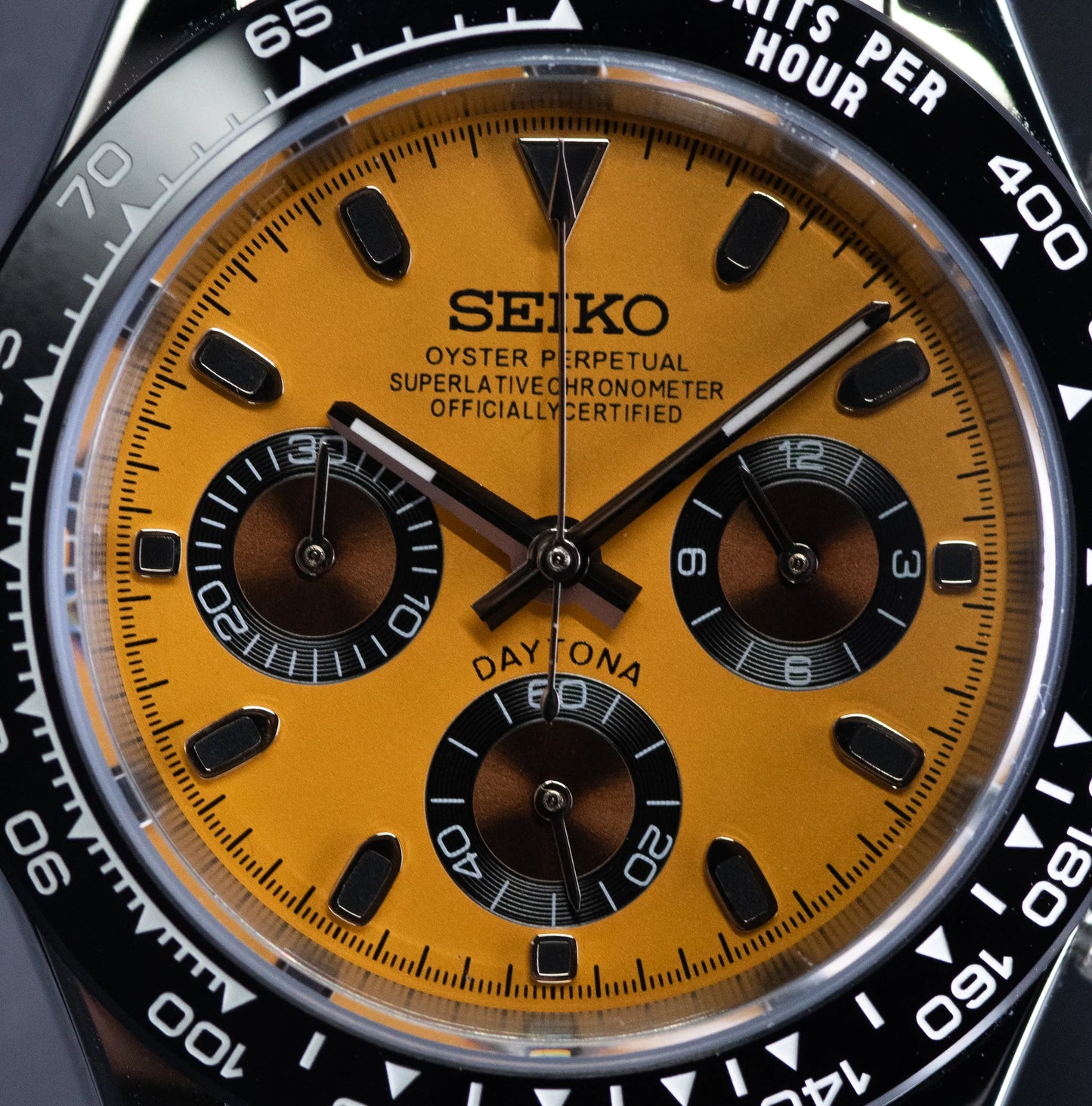 Seiko Daytona Mod Special Edition ‘Steel/ Yellow Dial’ 40