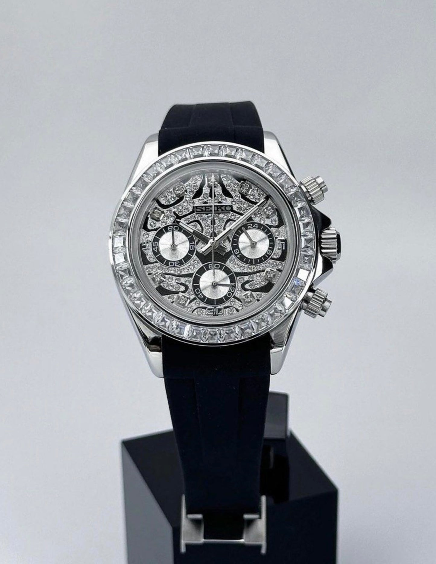 Seiko Daytona Silver ‘Eye of the Tiger’ Mod 40