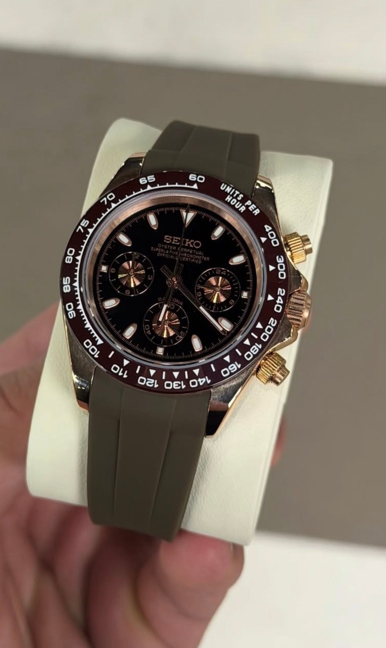 Seiko Daytona Mod ‘Caramel Mocha Brown Dial’ 40
