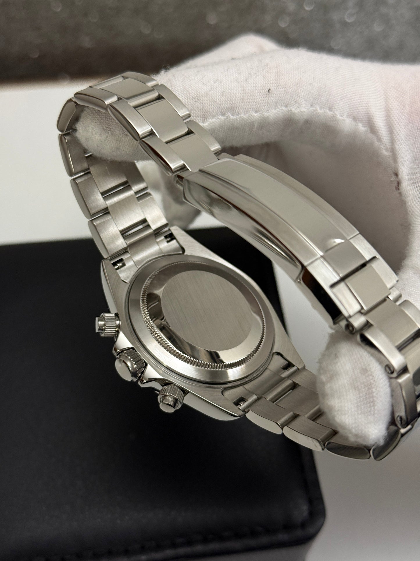 Seiko Daytona Mod ‘Steel Silver Bezel Green Dial’ 40