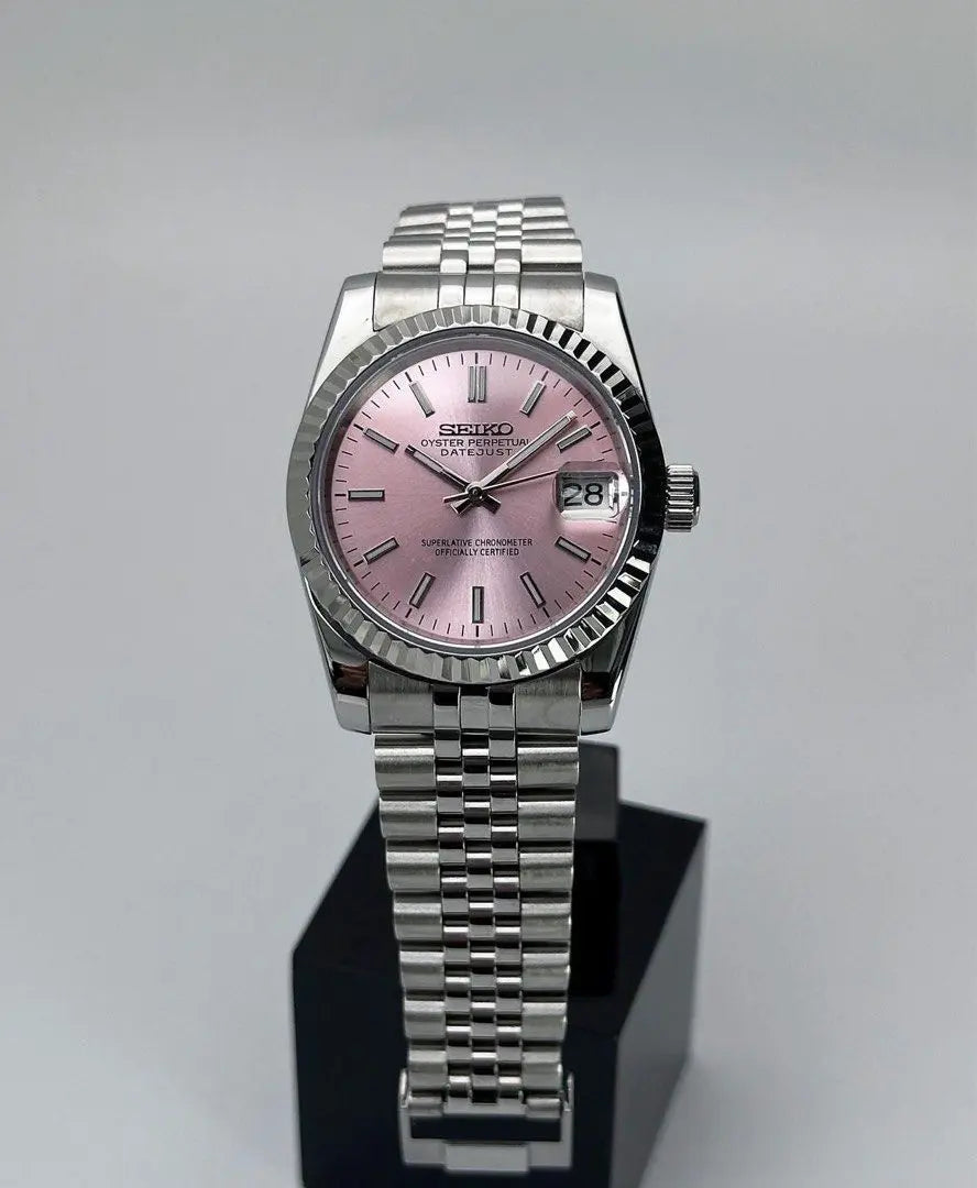 Pink Dial Seiko Datejust Mod 31/36/39