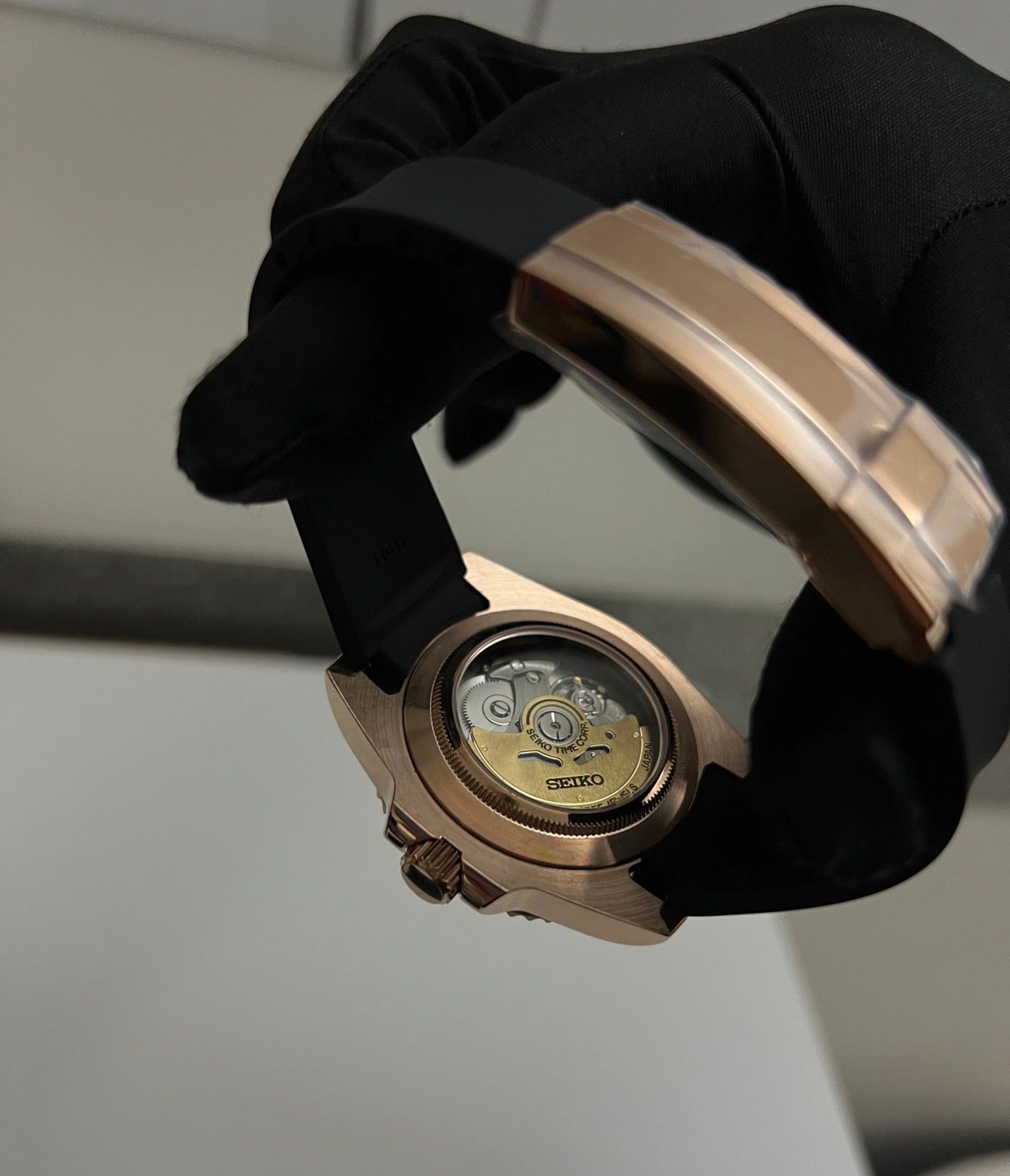 Seiko Yachtmaster Mod ‘Rose Gold Black Dial’ 40