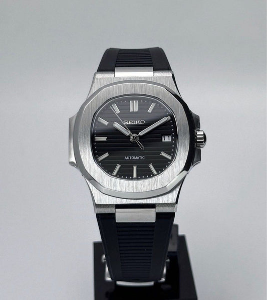 Seiko Nautilus Mod ‘Steel Black Dial’ 40