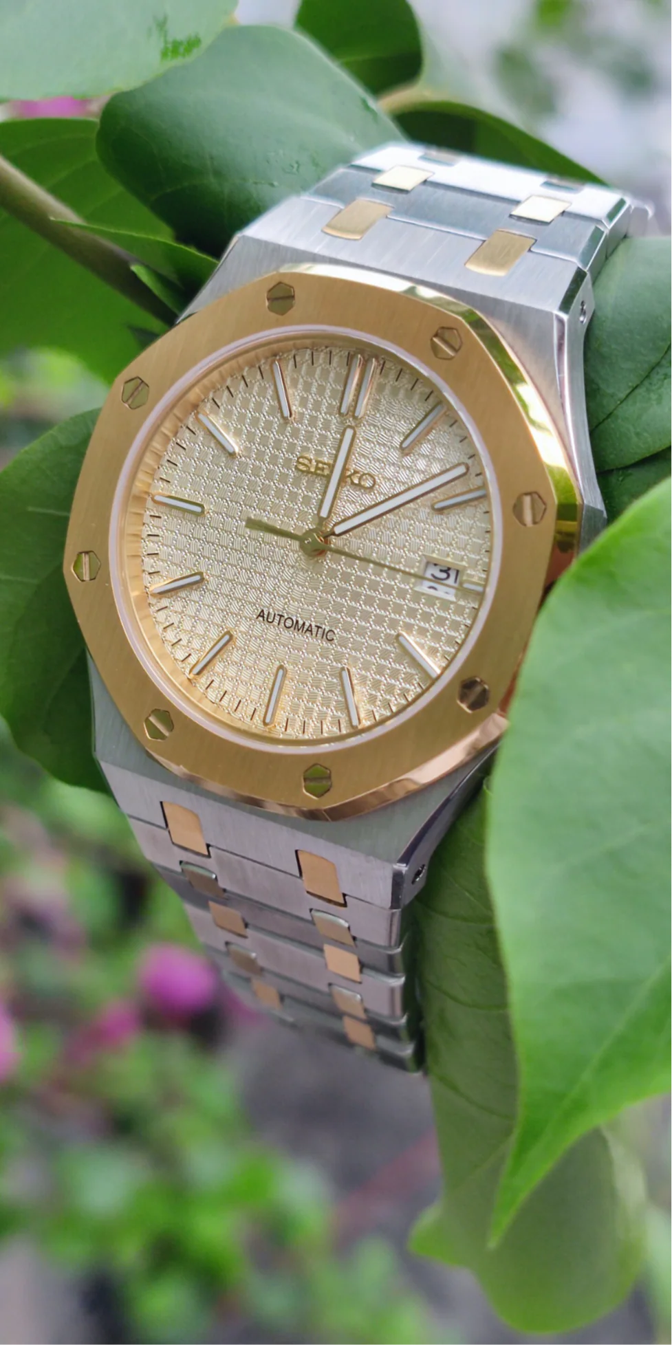 Seiko Royal Oak Mod ‘Two-Tone Gold Dial’ 41mm