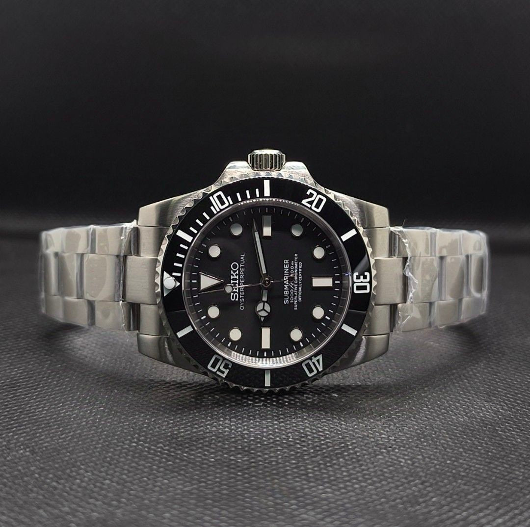 Seiko Submariner Mod ‘Black No-date’ 40