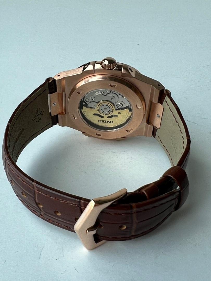 Seiko Nautilus Mod ‘Rose Gold Brown Dial’ 40