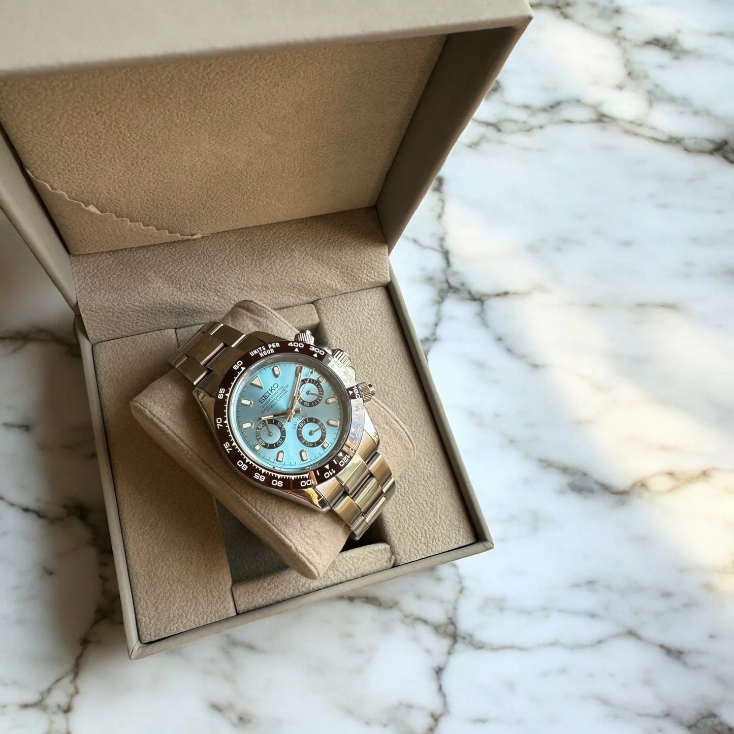 Seiko Daytona Mod ‘Steel Platona’ 40