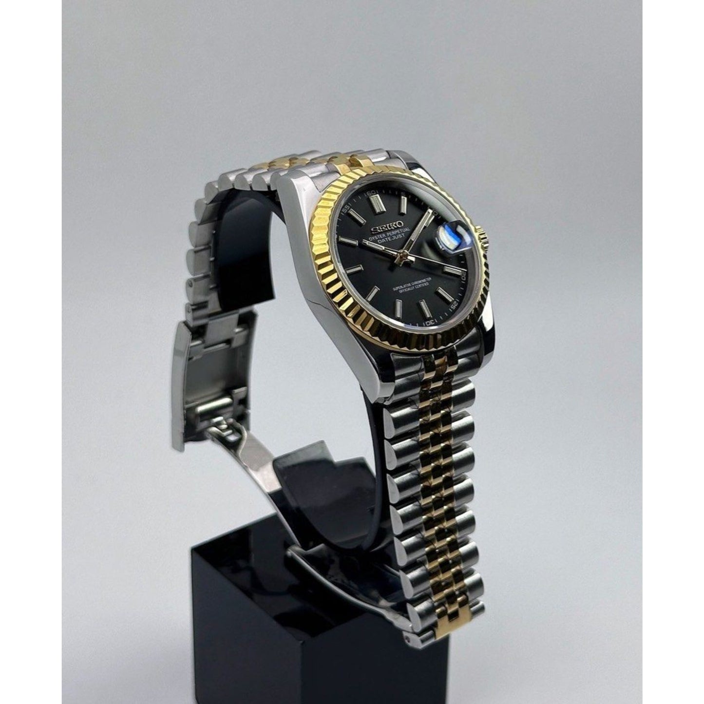 Seiko Datejust 2-Tone ‘Black Dial’ Mod 36/39