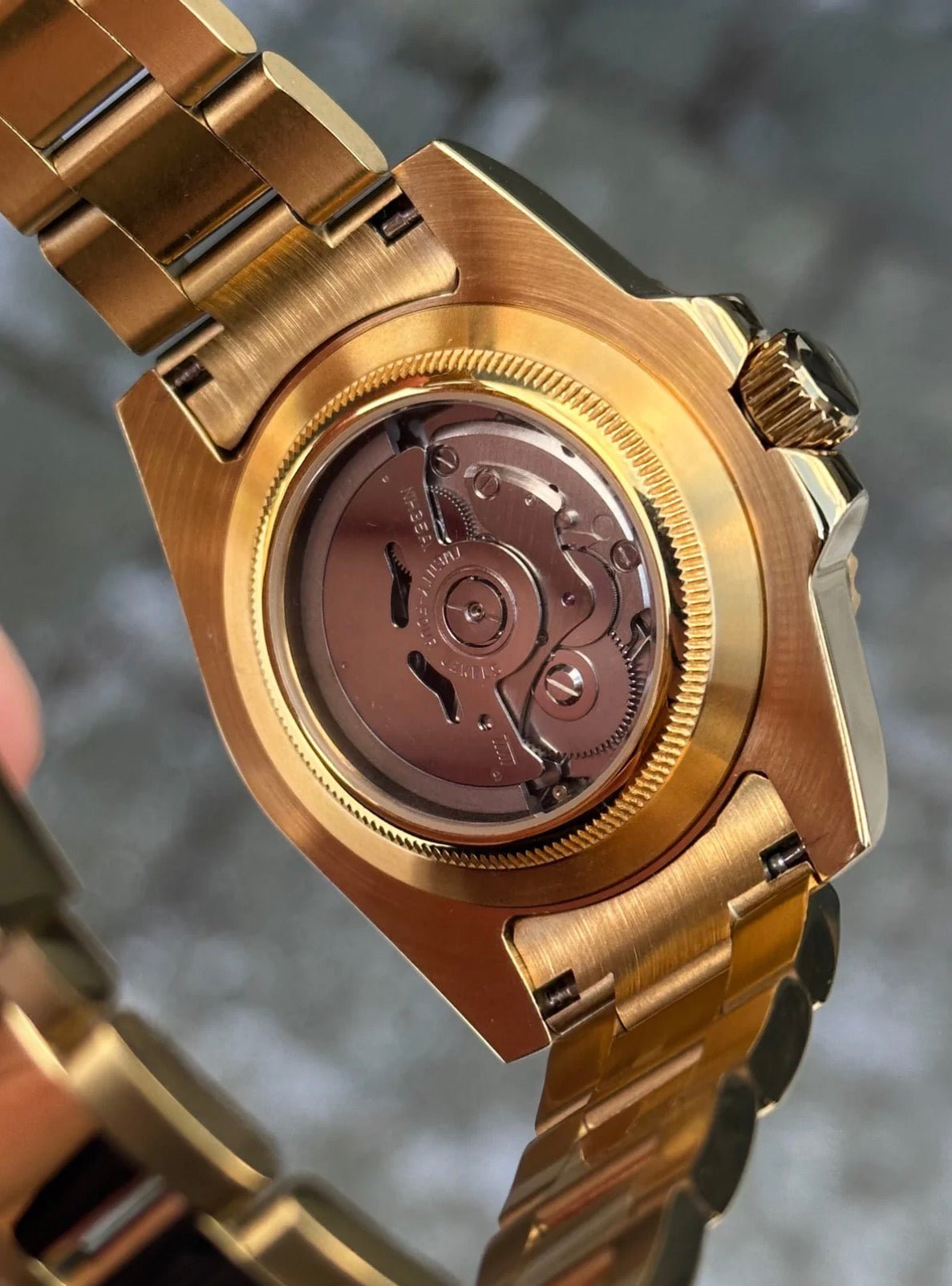 Seiko Submariner Mod ‘Full Gold/ Black Dial’ 40