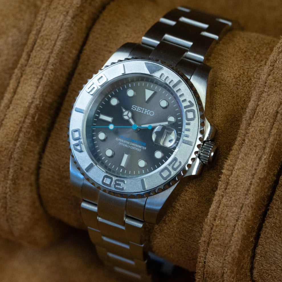 Seiko Steel Yachtmaster Rhodium Bezel