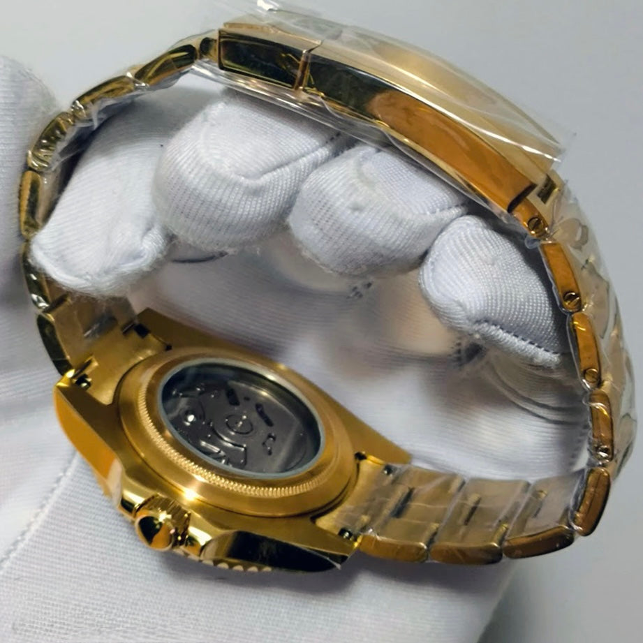 Seiko Submariner Mod ‘Full Gold/ Black Dial’ 40