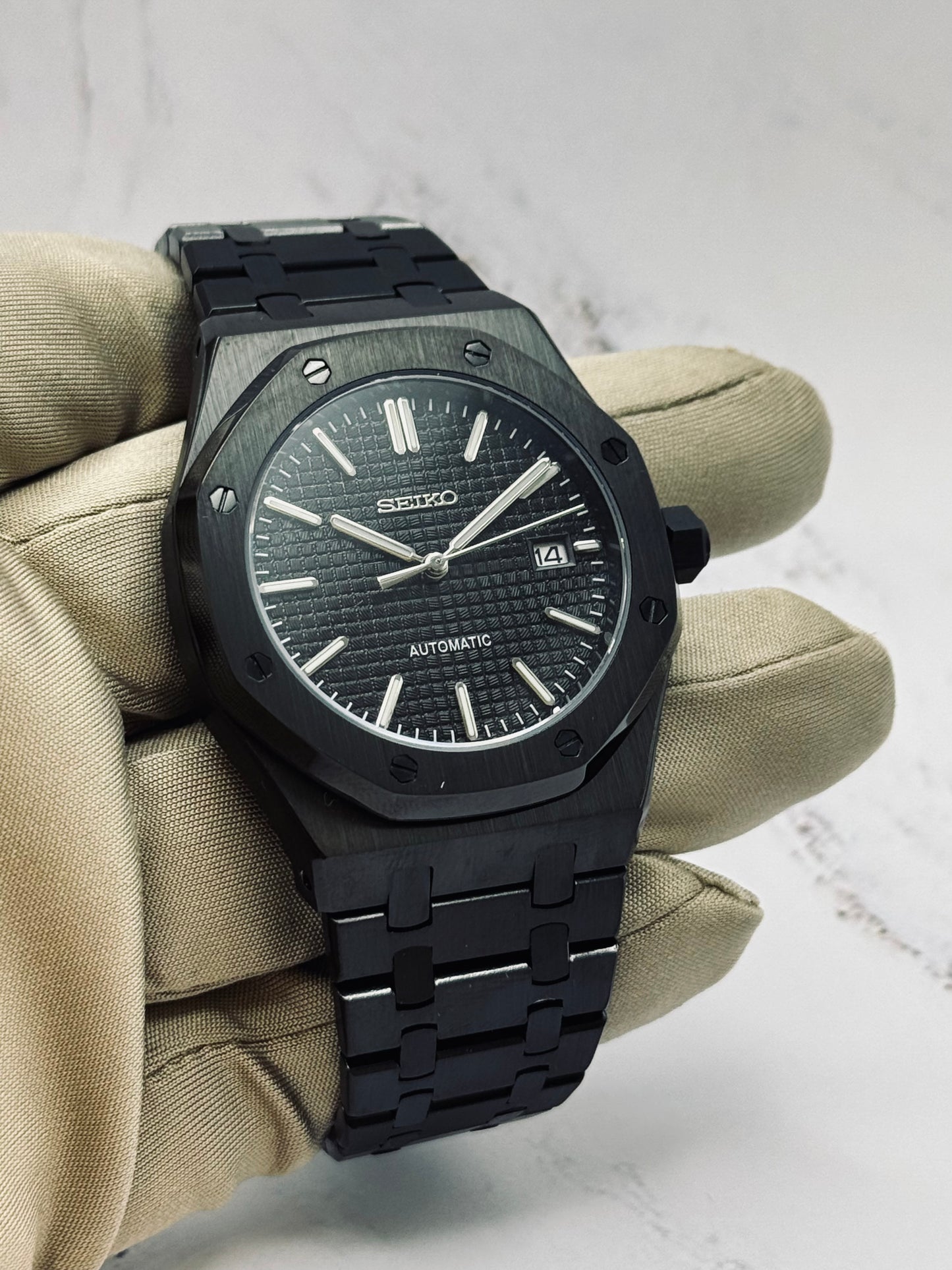 All-Black PVD Seiko Royal Oak AP 41