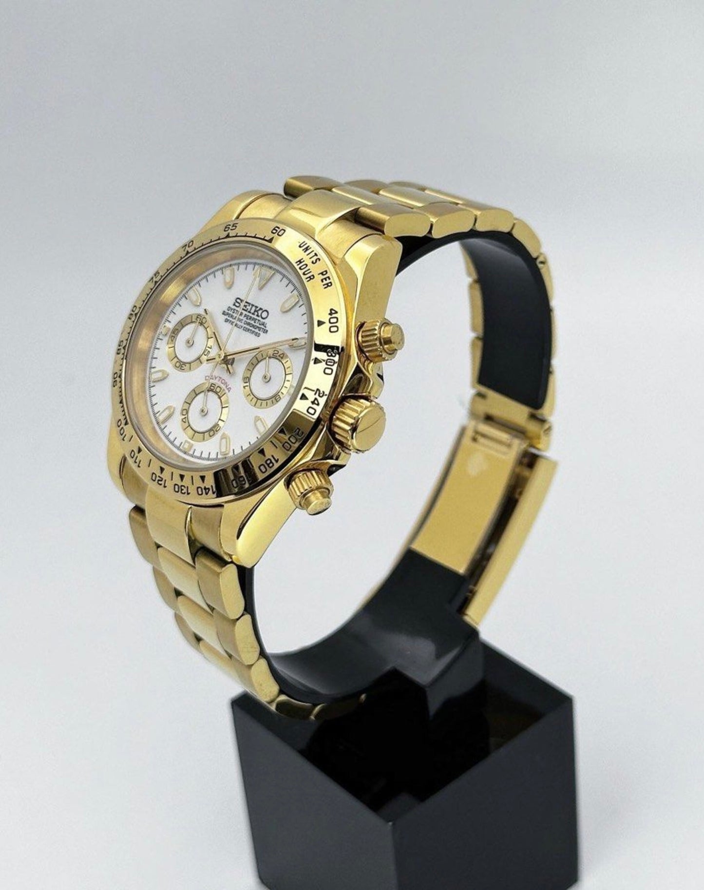 Seiko Daytona ‘Gold White Dial’ Mod 40
